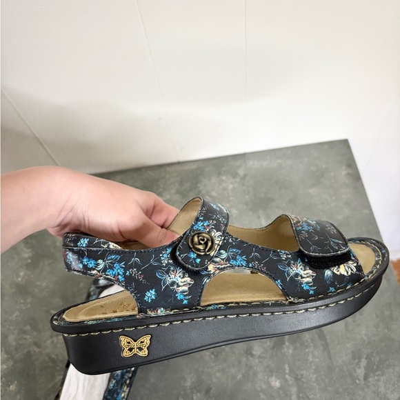 Alegria Beckie Passionate sandals leather back strap patterned size EU 38/ US 8 - Picture 10 of 12